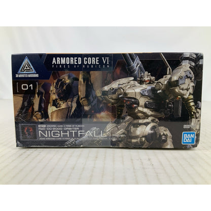 BANDAI Nightfall Raven RaD CC-2000 Orbiter Armored core model kit DISTRESSED BOX
