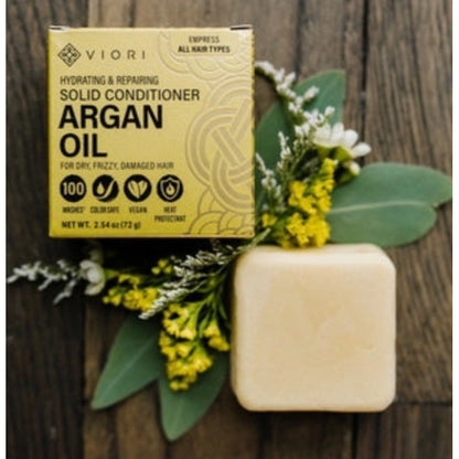 Viori Empress Argan Oil Shampoo Conditioner Exfoliating Scrub Bars Full 3 Set