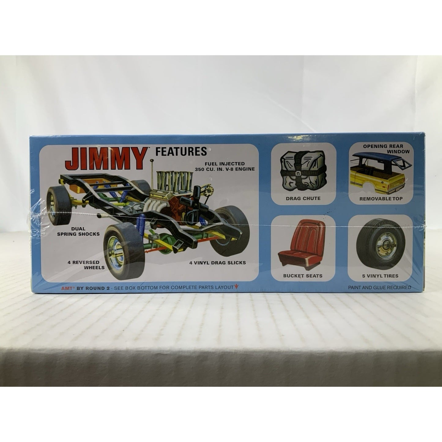 AMT 72 GMC Jimmy Jimbo 1972 1:25 AMT1219 model kit DISTRESSED BOX