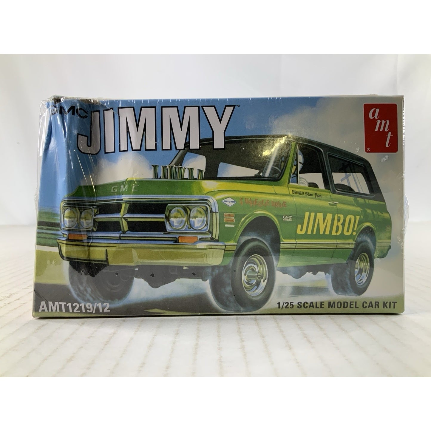 AMT 72 GMC Jimmy Jimbo 1972 1:25 AMT1219 model kit DISTRESSED BOX