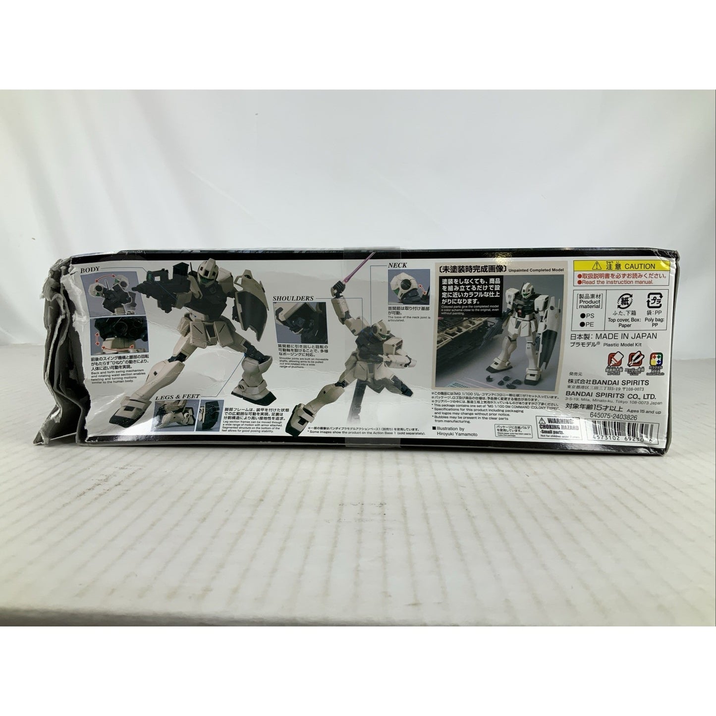 BANDAI MG GM Command Colony Type RGM-79G 1:100 model kit DISTRESSED BOX