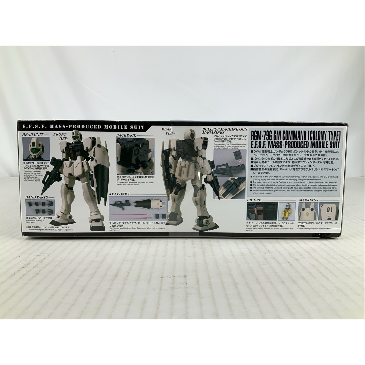 BANDAI MG GM Command Colony Type RGM-79G 1:100 model kit DISTRESSED BOX