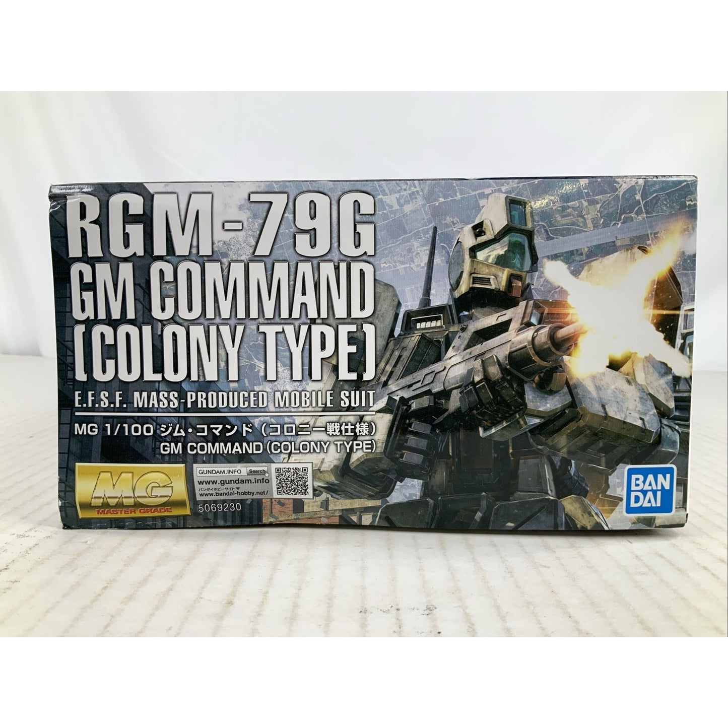 BANDAI MG GM Command Colony Type RGM-79G 1:100 model kit DISTRESSED BOX