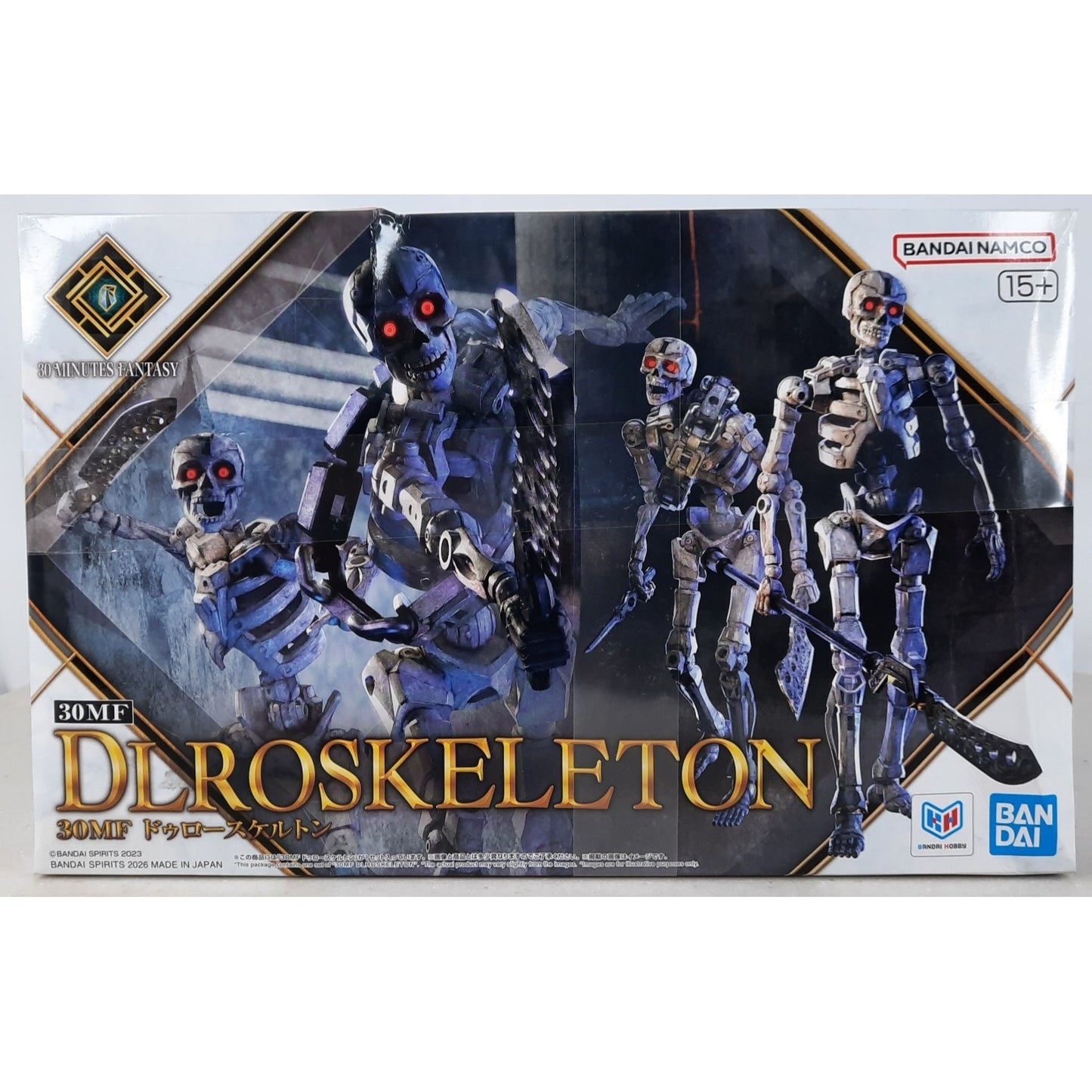 BANDAI 30MF Dlroskeleton model kit DISTRESSED BOX