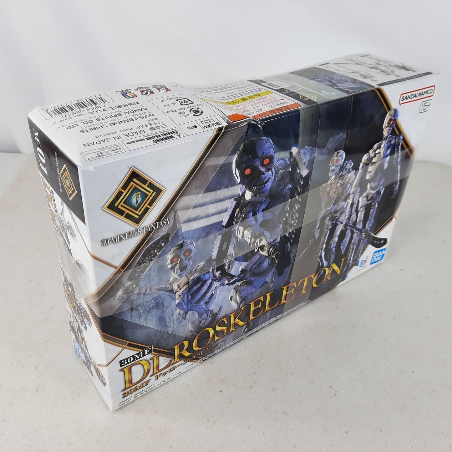 BANDAI 30MF Dlroskeleton model kit DISTRESSED BOX