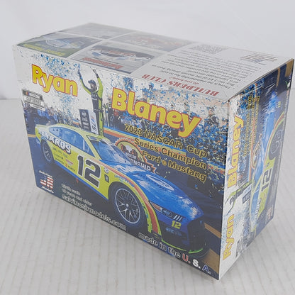 Salvinos JR Ryan Blaney 2023 NASCAR Cup Mustang 1/24 Model Kit DISTRESSED BOX