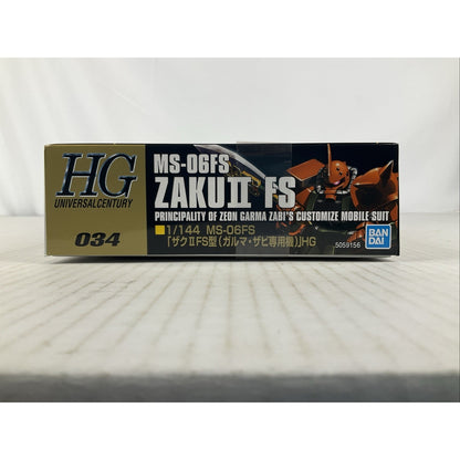 BANDAI HG Zaku II FS MS-06Fs HGUC 034 1:144 model kit DISTRESSED BOX
