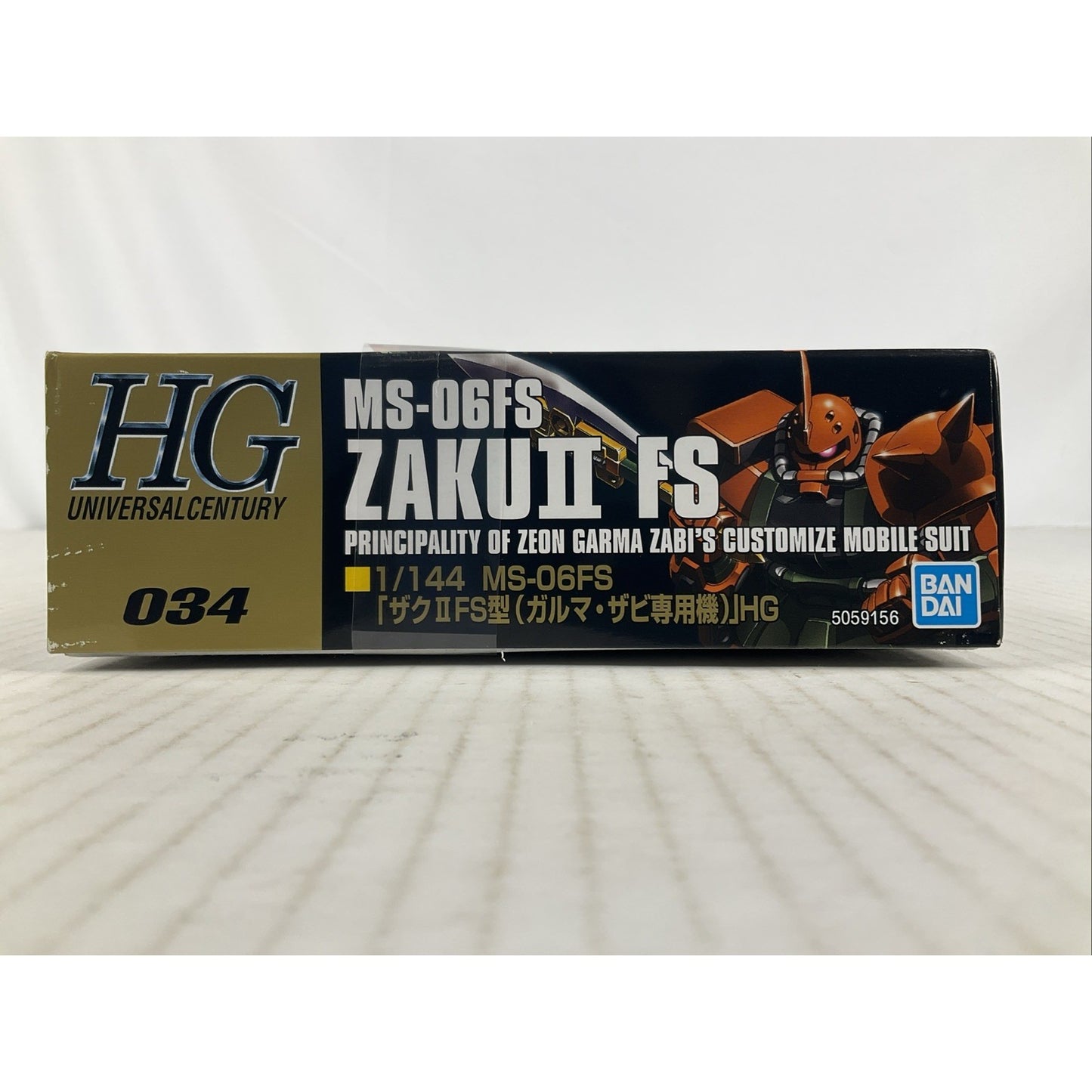 BANDAI HG Zaku II FS MS-06Fs HGUC 034 1:144 model kit DISTRESSED BOX