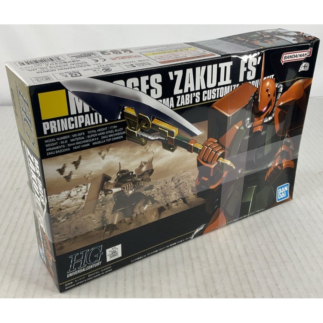 BANDAI HG Zaku II FS MS-06Fs HGUC 034 1:144 model kit DISTRESSED BOX