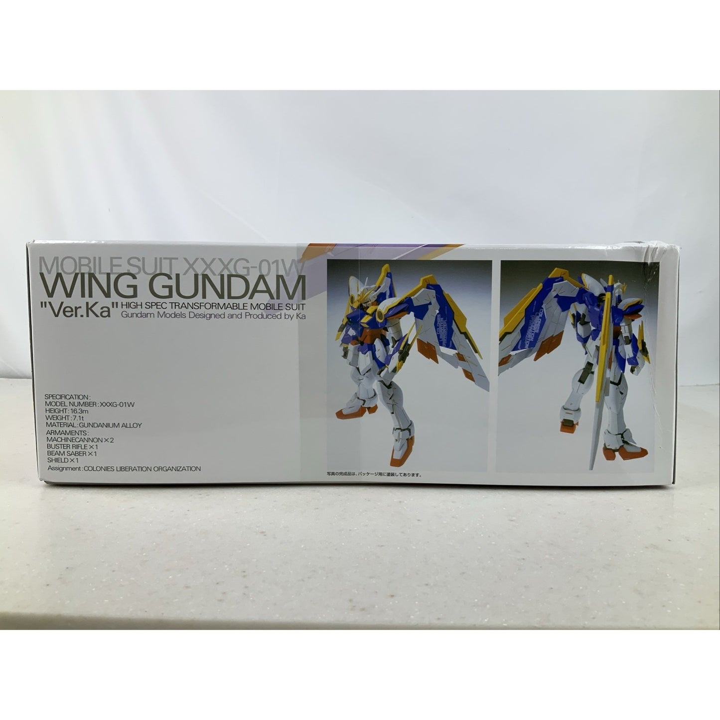 BANDAI MG Wing Gundam Ver.Ka Gundam Wing XXXG-01W 1/100 model kit DISTRESSED BOX
