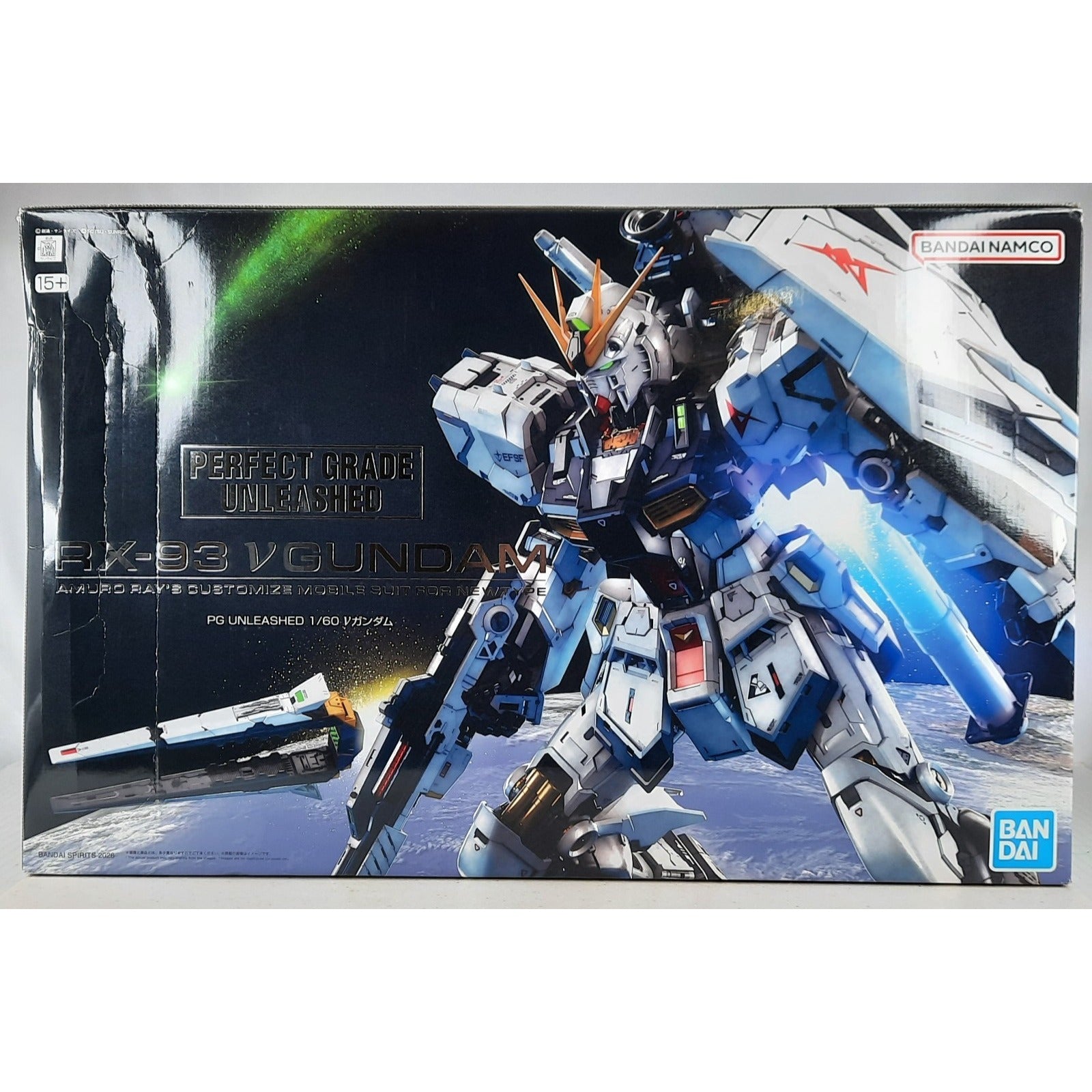 BANDAI PG RX-93 Nu v Gundam Unleashed 1:60 model kit DISTRESSED