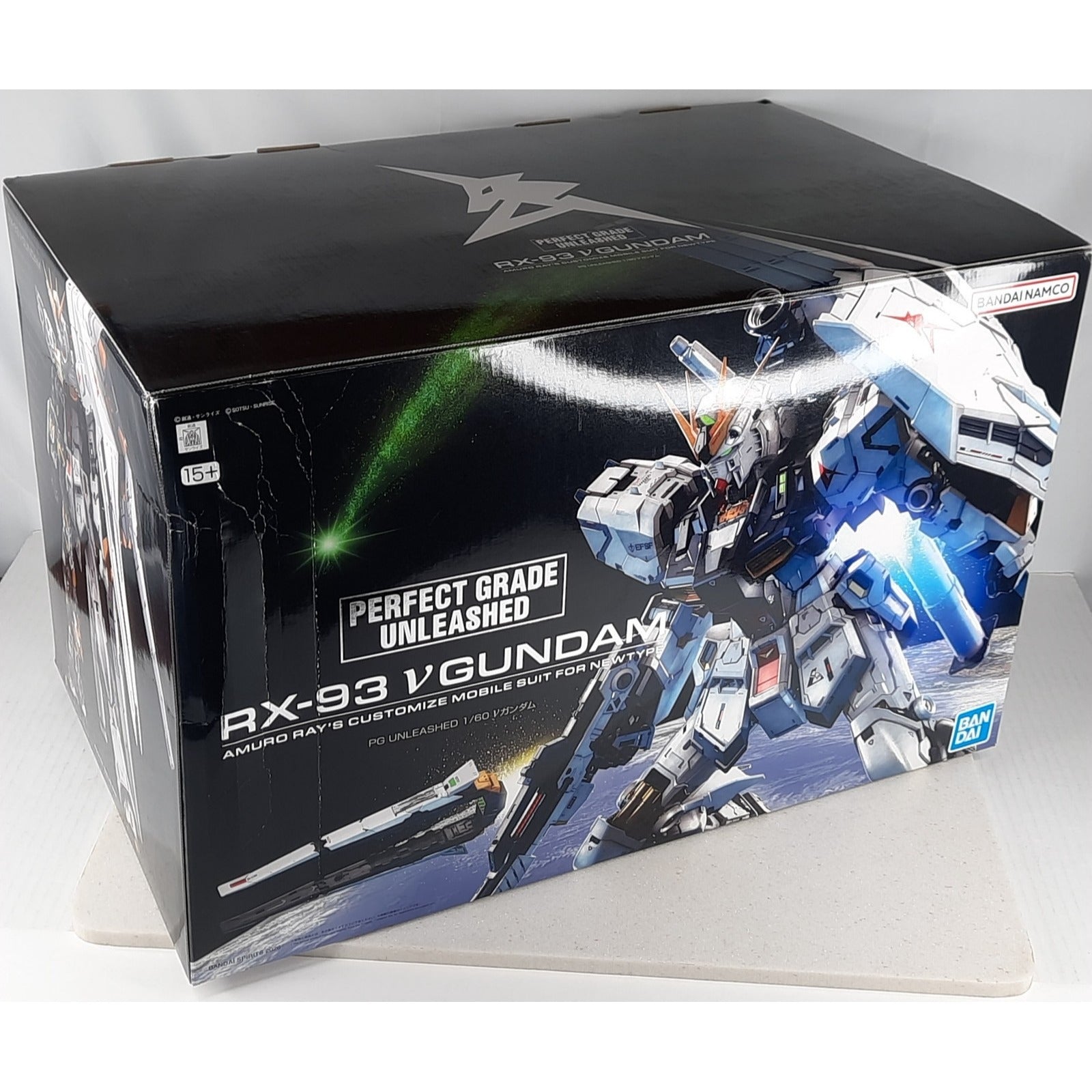 BANDAI PG RX-93 Nu v Gundam Unleashed 1:60 model kit DISTRESSED