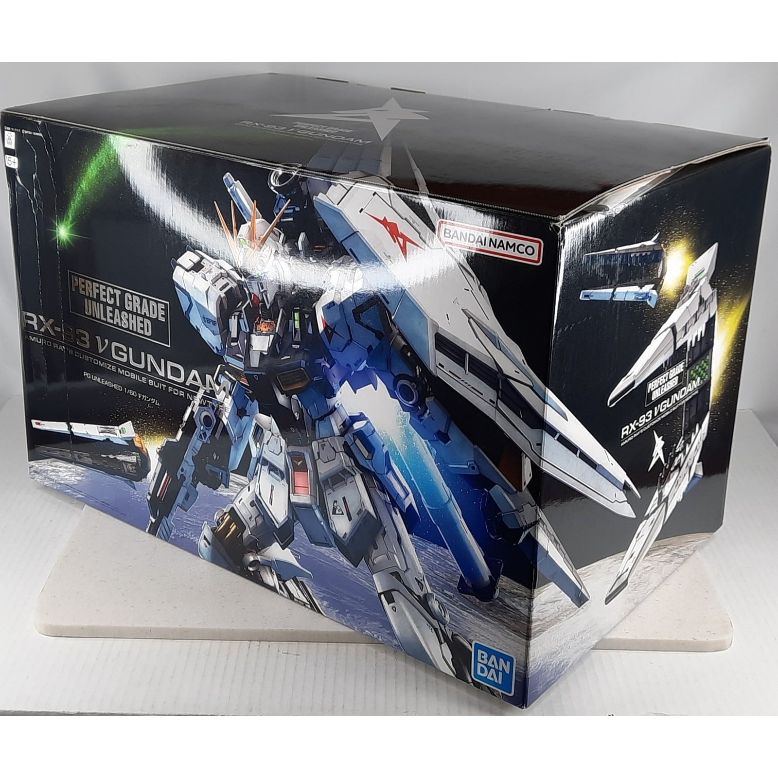 BANDAI PG RX-93 Nu v Gundam Unleashed 1:60 model kit DISTRESSED