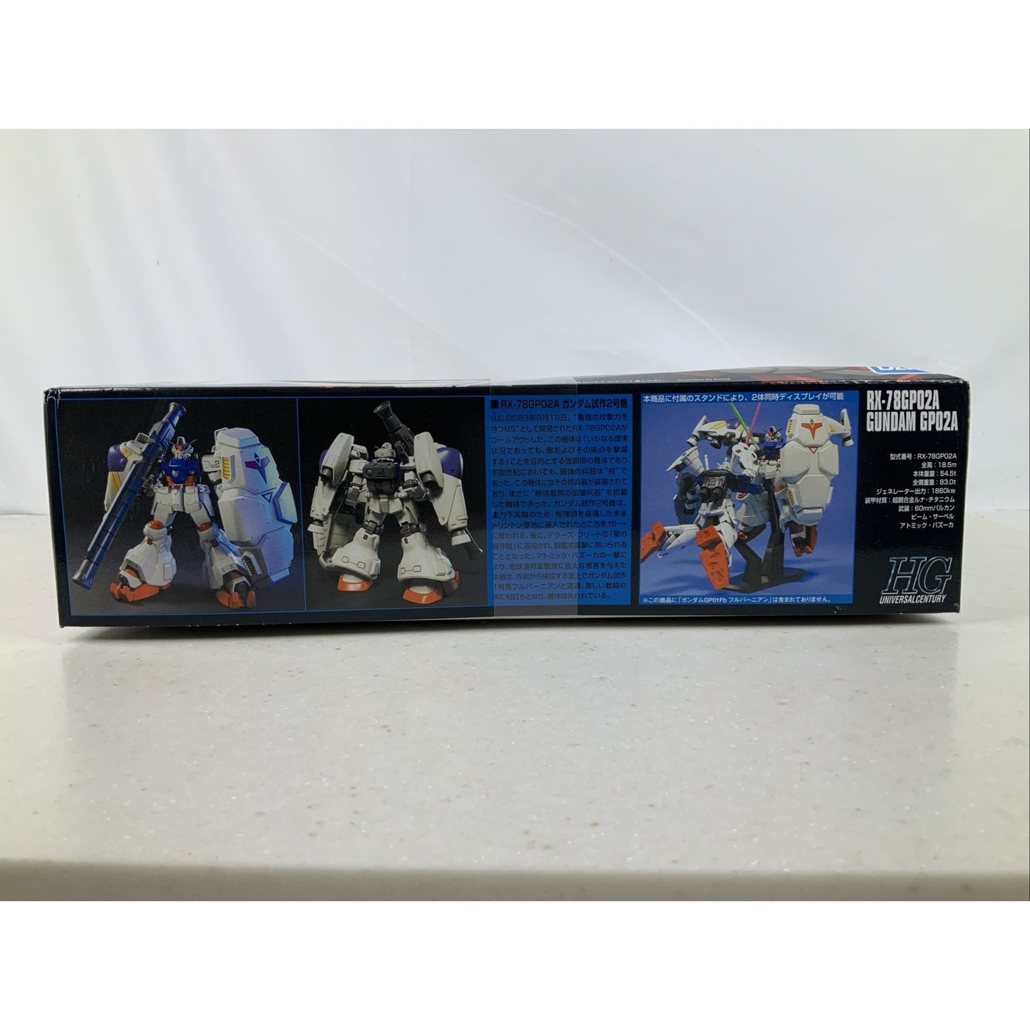 BANDAI HG Rx-78Gp02A Gundam Physalis HGUC 066 1:144 model kit DISTRESSED BOX