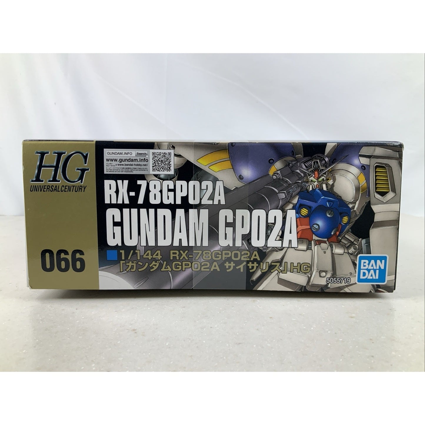 BANDAI HG Rx-78Gp02A Gundam Physalis HGUC 066 1:144 model kit DISTRESSED BOX
