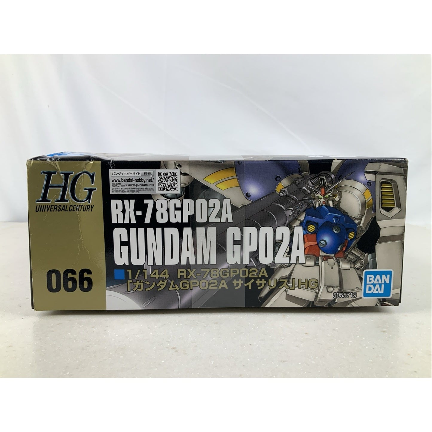 BANDAI HG Rx-78Gp02A Gundam Physalis HGUC 066 1:144 model kit DISTRESSED BOX