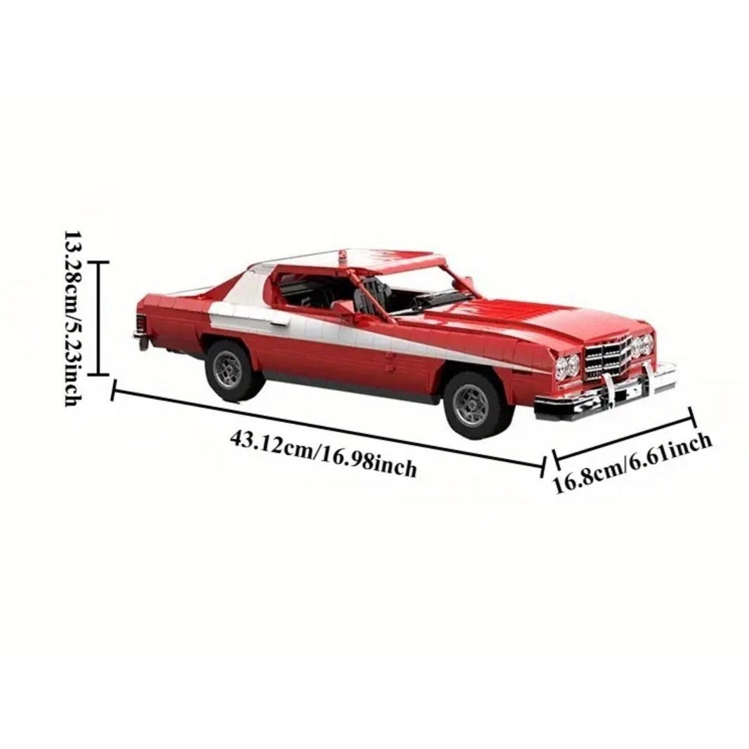 MOC 76 Gran Torino Model Car Starsky Hutch Building Block Complete Set 2068pcs