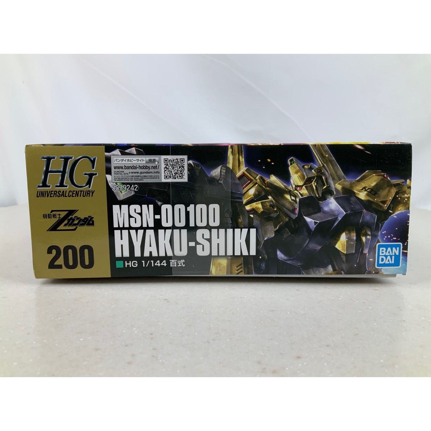 BANDAI HG Hyaku Shiki Z Gundam MSN-00100 HGUC 200 model kit DISTRESSED BOX