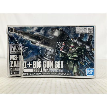 BANDAI HG Gundam Thunderbolt MS-06 Zaku II Big Gun Set model kit DISTRESSED BOX