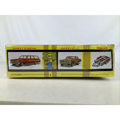 AMT Indy Drag Combo Chevy II FC & Trailer 1:25 model kit DISTRESSED BOX