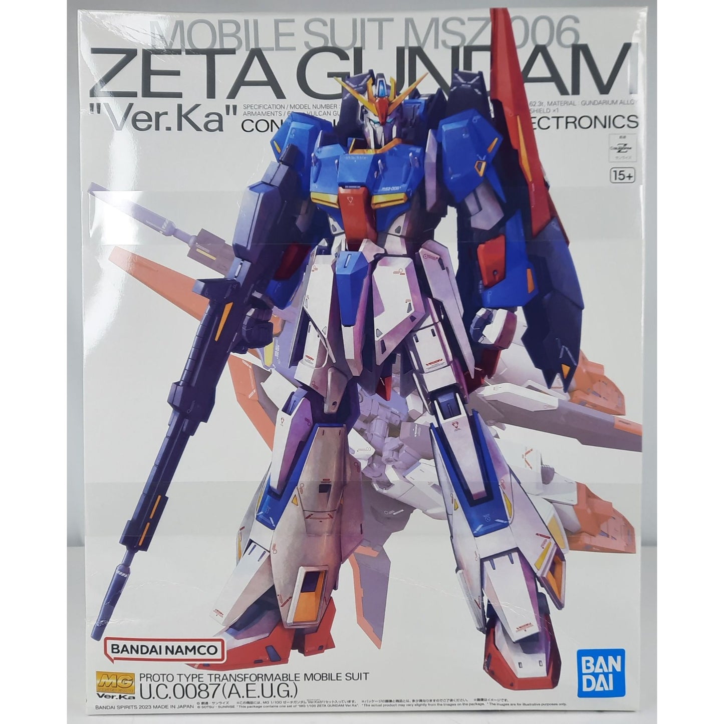 BANDAI MG Zeta Gundam Ver.Ka MSZ-006 1:100 model kit DISTRESSED BOX