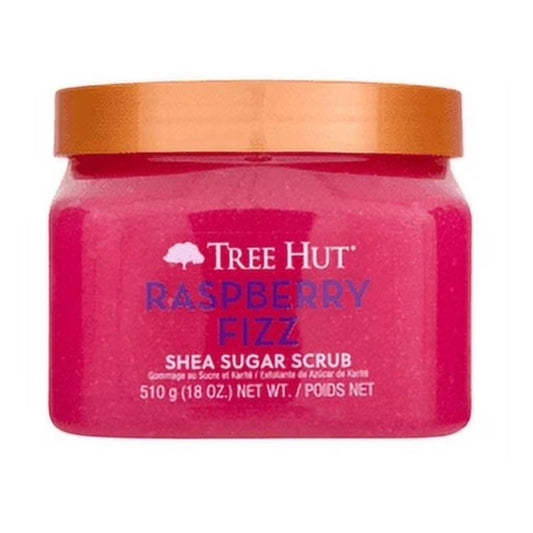 Tree Hut Raspberry Fizz Shea Butter Exfoliating Sugar Body Scrub 18 oz.