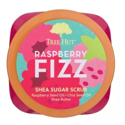 Tree Hut Raspberry Fizz Shea Butter Exfoliating Sugar Body Scrub 18 oz.