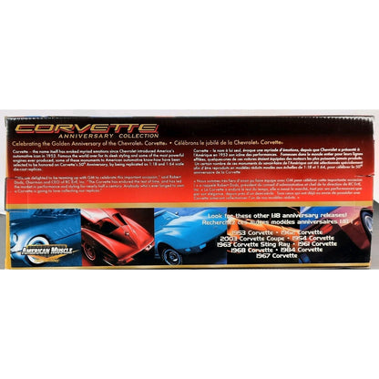 Ertl 2003 Corvette Coupe 50th Anniversary American Muscle Black 1:18 Diecast