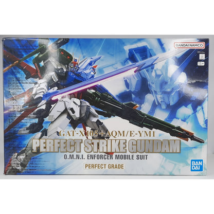 BANDAI PG Perfect Strike Gundam GAT-X105 + AQM/E-YM1 model kit DISTRESSED BOX