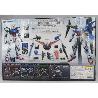 BANDAI PG Perfect Strike Gundam GAT-X105 + AQM/E-YM1 model kit DISTRESSED BOX
