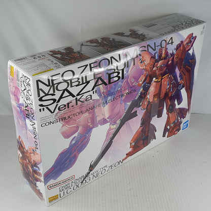 BANDAI MG Sazabi Neo Zeon MSN-04 Ver.Ka Char Aznable model kit DISTRESSED BOX