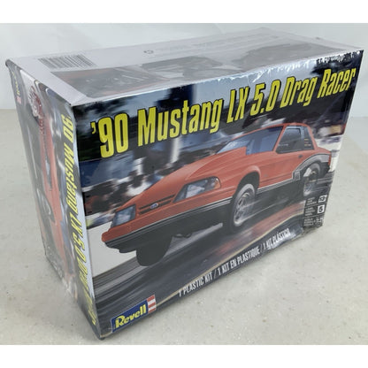 Revell 90 Ford Mustang LX 5.0 Drag Racer 1990 1:25 Model Kit DISTRESSED BOX