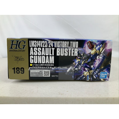 BANDAI HG 24 Victory Two Assault Buster Gundam HGUC 189 model kit DISTRESSED BOX