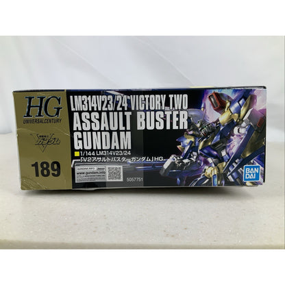 BANDAI HG 24 Victory Two Assault Buster Gundam HGUC 189 model kit DISTRESSED BOX