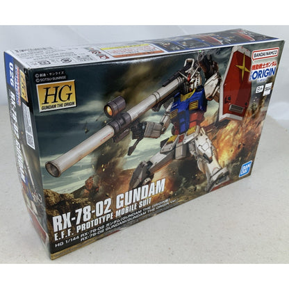 BANDAI HG RX-78-02 Gundam The Origin 1:144 model kit DISTRESSED BOX