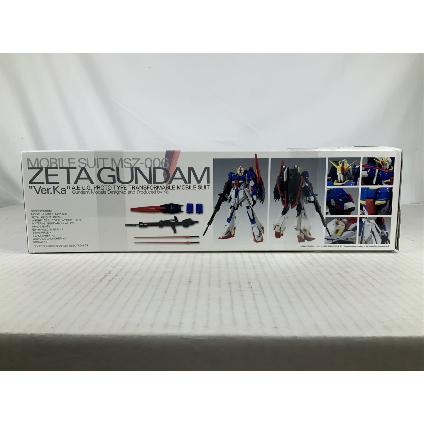 BANDAI MG Zeta Gundam Ver.Ka MSZ-006 1:100 model kit DISTRESSED BOX