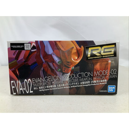 BANDAI RG Evangelion Production Model 02 EVA Unit2 model kit DISTRESSED BOX