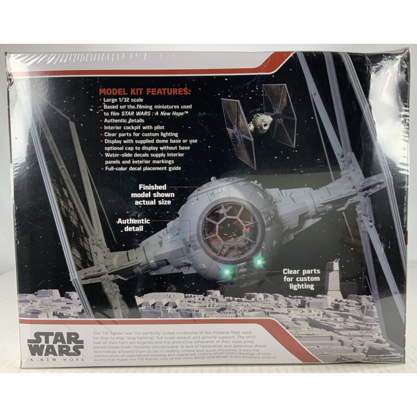 AMT Star Wars TIE Fighter Studio Series 1:32 A New Hope model kit DISTRESSED BOX