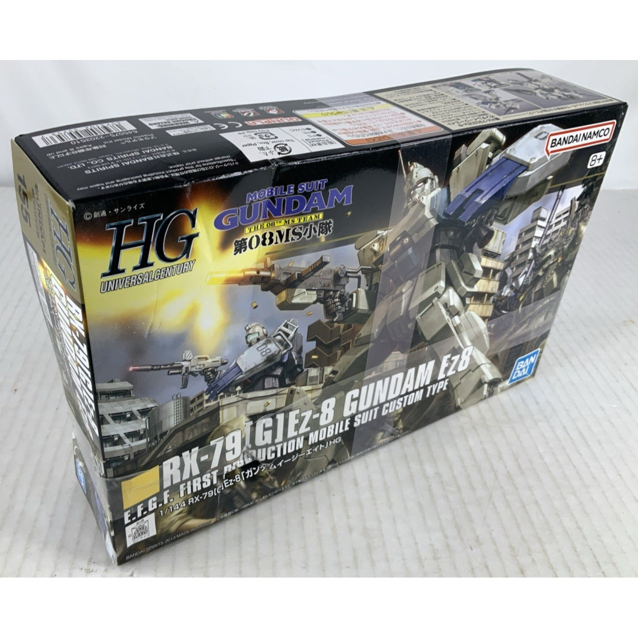 BANDAI HG RX-79 [G] Ez-8 Gundam 08th Ms Team HGUC 155 model kit DISTRESSED BOX