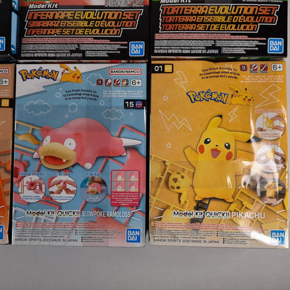 BANDAI Pokemon figure lot set 12 model kit Meowscarada Zekrom DISTRESSED BOXES