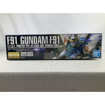 BANDAI MG F91 Gundam F91 Ver 2.0 5061612 1:100 model kit DISTRESSED BOX