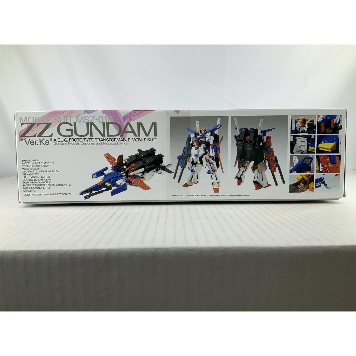 BANDAI MG ZZ Gundam Ver.Ka MSZ-010 1:100 model kit DISTRESSED BOX