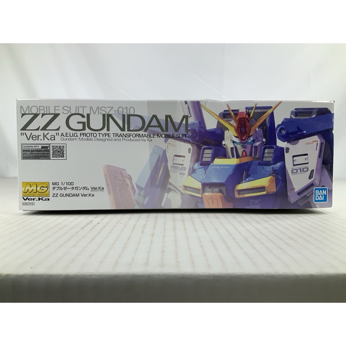 BANDAI MG ZZ Gundam Ver.Ka MSZ-010 1:100 model kit DISTRESSED BOX