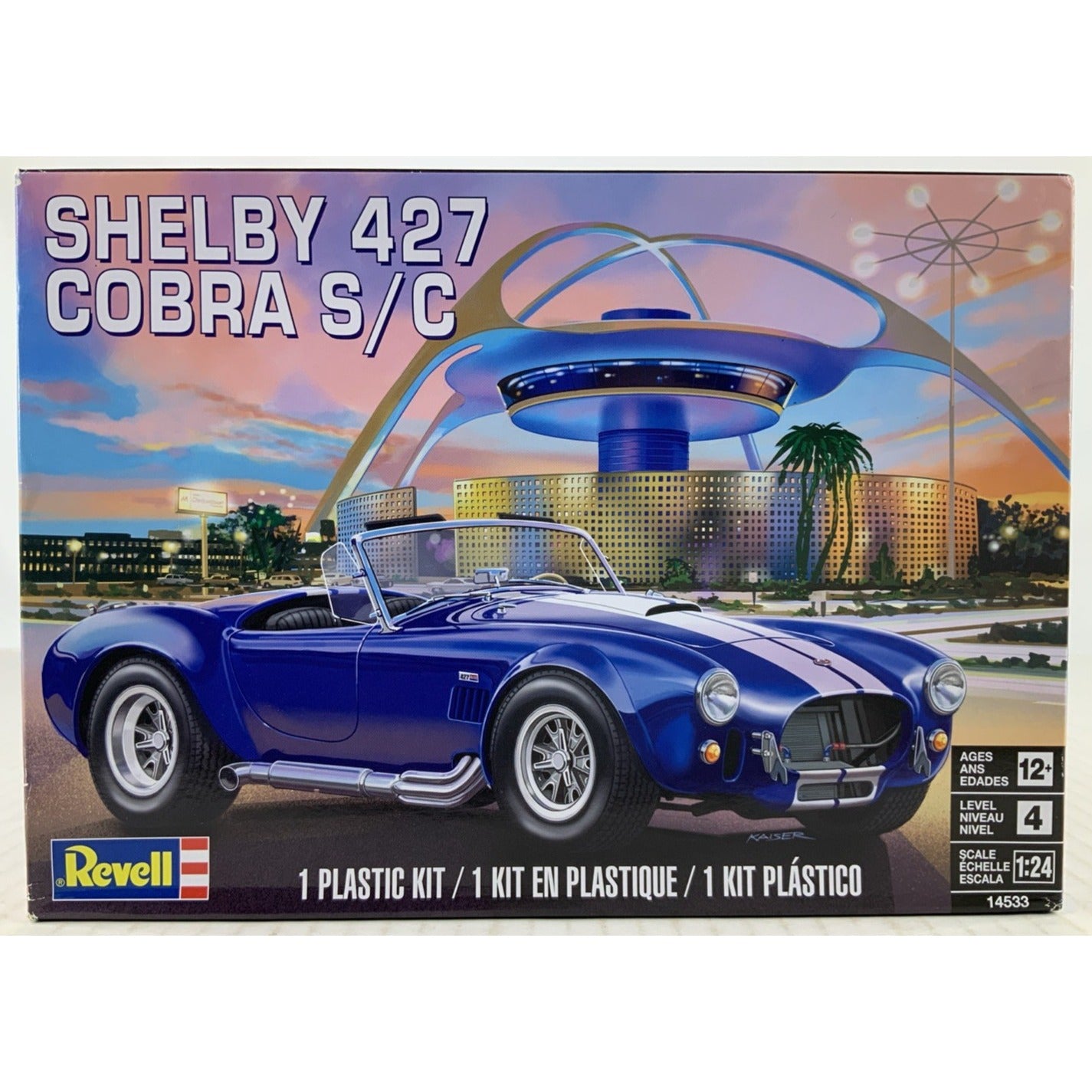 REVELL Shelby Cobra 427 S/C 1:24 model kit DISTRESSED BOX