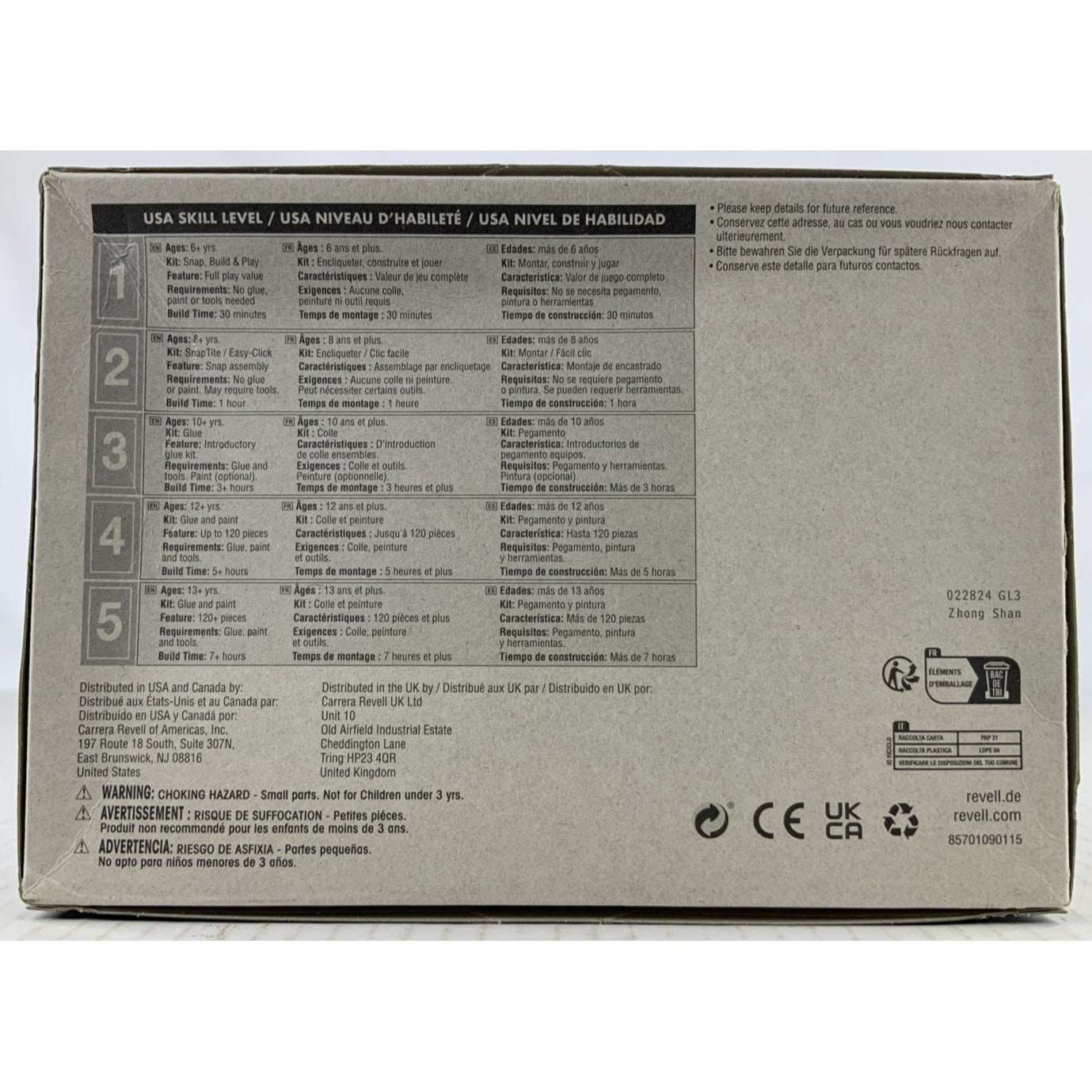 REVELL Shelby Cobra 427 S/C 1:24 model kit DISTRESSED BOX