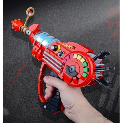 Moc Cosmic Scifi Comic Con RayGun Buiding Block Set 1210pcs Red Retro