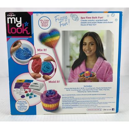 Cra Z Art My Look Scented Bath Bombs Maker Kids Fun Activity  NEW