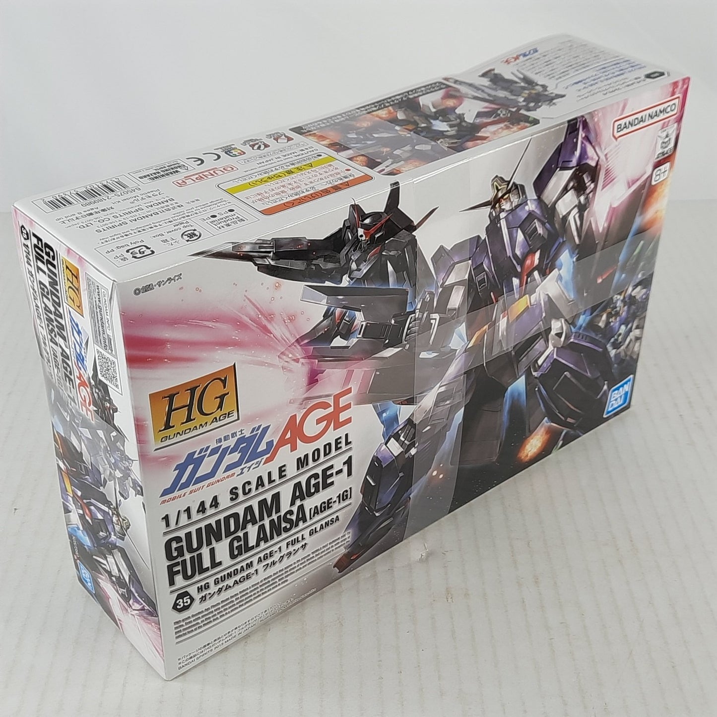 BANDAI HG Gundam Age-1 Full Glansa AGE-1G 35 model kit DISTRESSED BOX