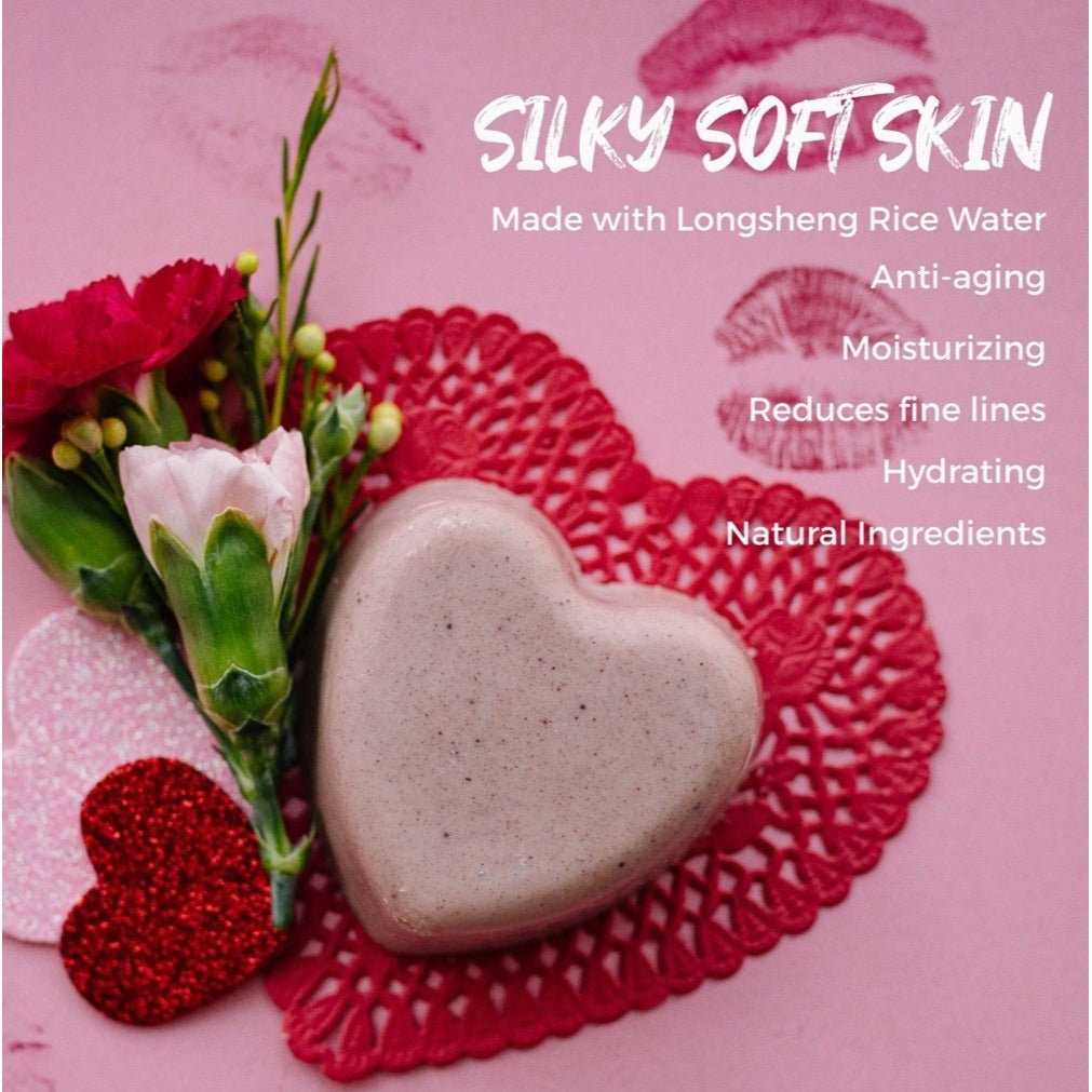 Viori Pomegranate Calming Bubble Bath Body Butter Bar Valentines Combo Set LE