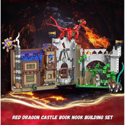 MOC Dungeons Dragons DND Building Block Set Compatible Open Book End Boxed